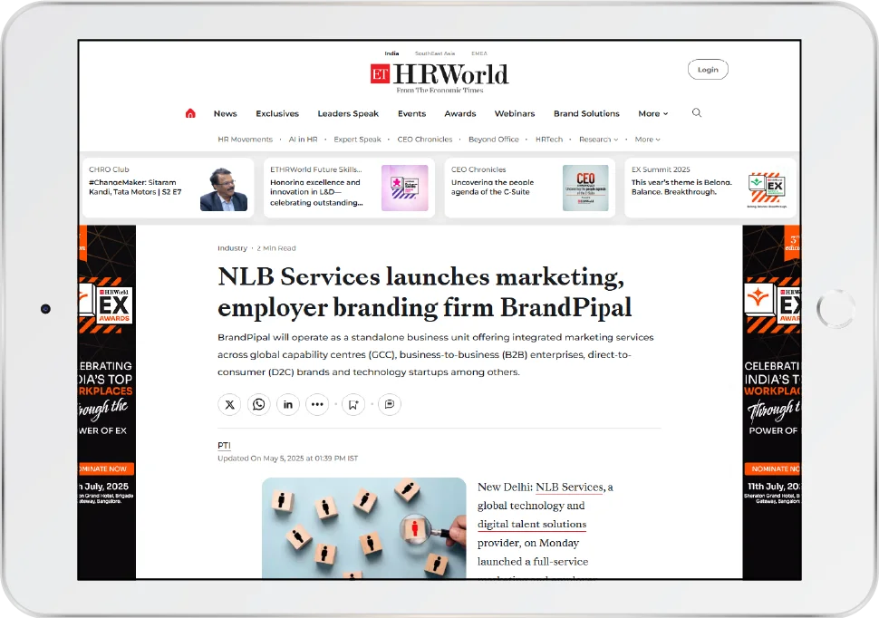 News article snapshot featuring BrandPipal
